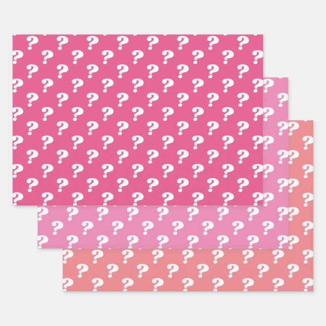 Niedliches Mystery Gift Wrapper (Fragezeichen) (Pi Geschenkpapier Set (Set)
