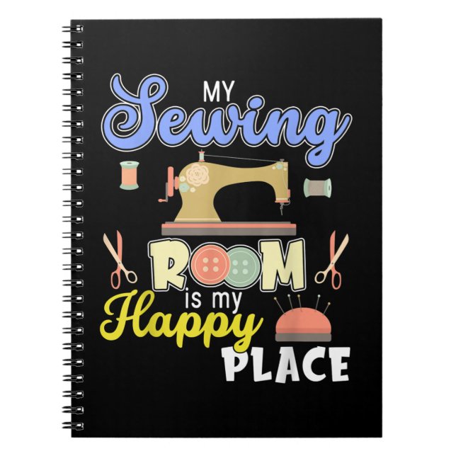 Niedliches Nähen von Quiltern Notizblock (Vorderseite)