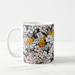 Niedliches Nahtloses Ditsy-Muster. Farbenfrohe Blu Kaffeetasse