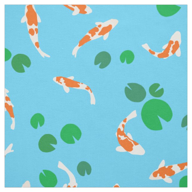 niedliches nahtloses Koi-Fisch gemustertes Gewebe Stoff (Muster)
