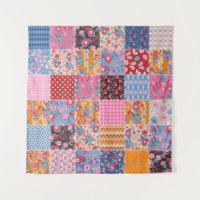 Niedliches nahtloses Patchwork-Muster