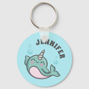 Niedliches Narwhal Schlüsselanhänger