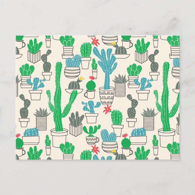 Niedliches natürliches Blumenmuster Postkarte (Vorderseite)