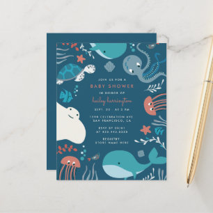 Niedliches Nautikbudget unter der Sea Baby Shower