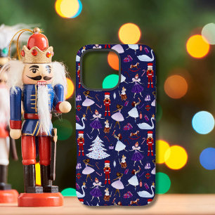 Niedliches Navy Nutcracker Weihnachtsmuster iPhone 16 Pro Max Hülle
