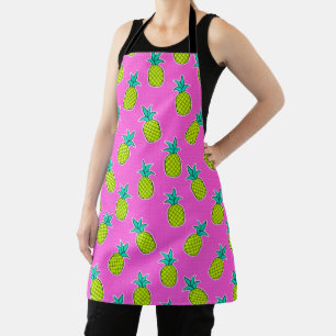 Niedliches Neon-Ananas-Muster Schürze