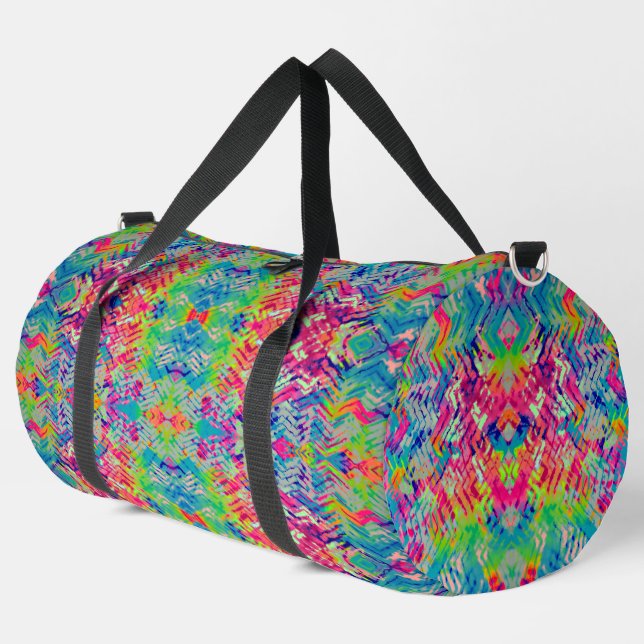 Niedliches Neondesign Duffle Bag (Linke Ecke)