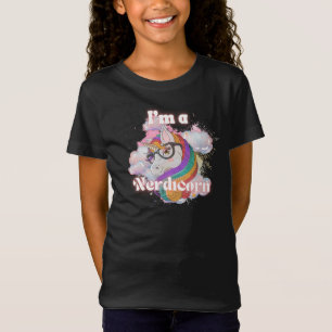 Niedliches Nerdicorn-Design T-Shirt