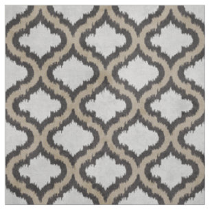 Niedliches, neutrales, beige-graues marokkanisches stoff