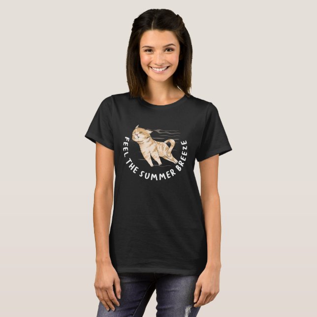 Niedliches Nickerchen lustig Humorvolles Katzen Sc T-Shirt (Vorne ganz)