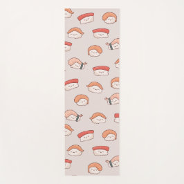 Niedliches nigiri Sushi - Nahtloses Muster Yogamatte