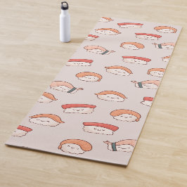 Niedliches nigiri Sushi - Nahtloses Muster Yogamatte