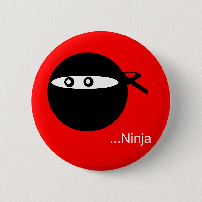 Niedliches Ninja Button (Vorderseite)