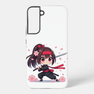 Niedliches Ninja-Kriegerblümchen Samsung Galaxy Hülle
