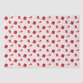 Niedliches North Pole Mail Weihnachtsmuster Seidenpapier