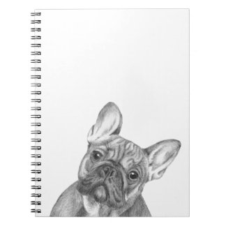 Niedliches Notizbuch der französischen Bulldogge Notizblock