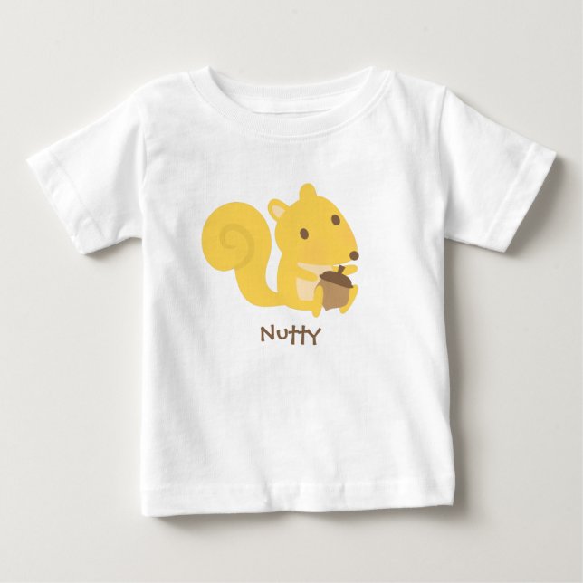 Niedliches nussartiges Eichhörnchen mit Baby T-shirt (Vorderseite)