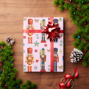 niedliches Nutcracker-Muster Geschenkpapier
