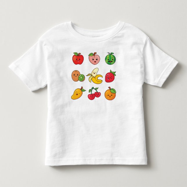 Niedliches Obst Kleinkind T-shirt (Vorderseite)