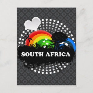 Niedliches Obst Südafrika Postkarte
