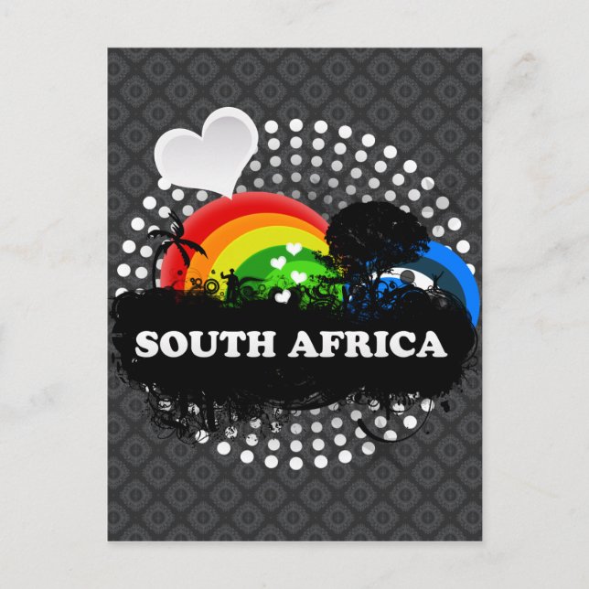 Niedliches Obst Südafrika Postkarte (Vorderseite)