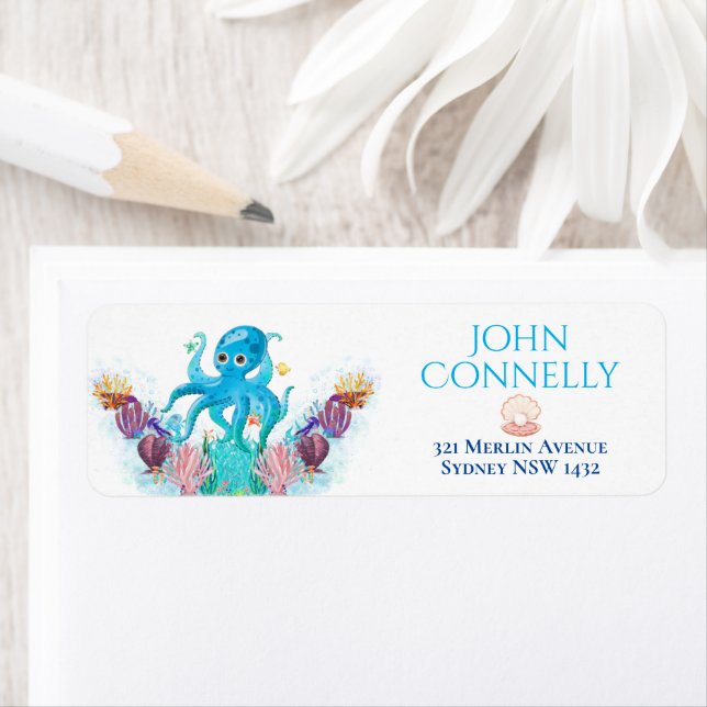 Niedliches Octopus-Baby farbenfroh Adressbuch (Insitu)