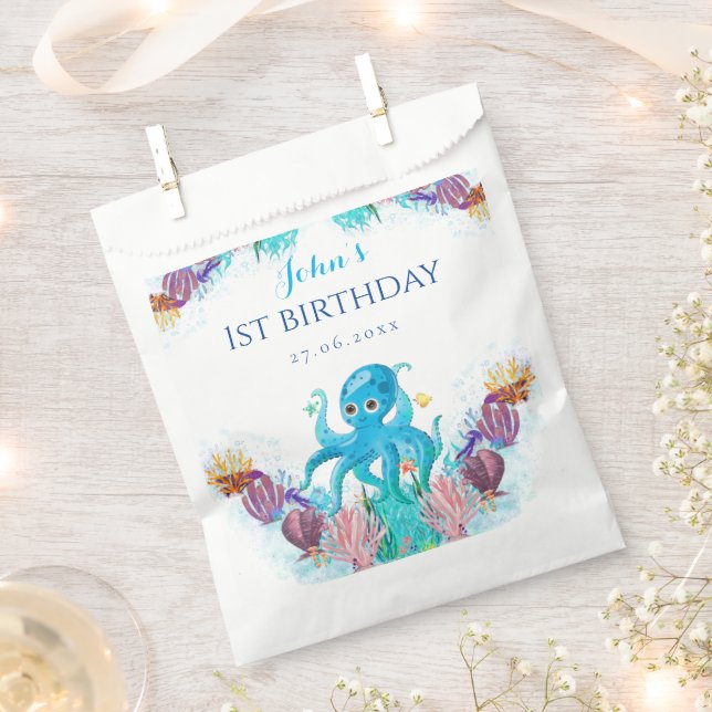 Niedliches Octopus Baby Showdusche Party Favo Geschenktütchen (Ausgeschnitten)