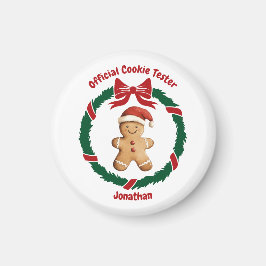 Niedliches Offizielles Cookie Tester Weihnachten Magnet