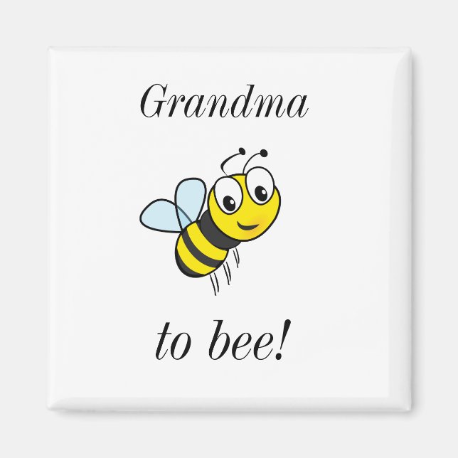Niedliches Oma für Bee Magnet (Vorne)