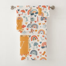 Niedliches Orange Blue Spring Rainbow Clouds Muste