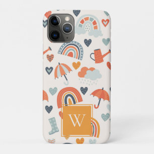 Niedliches Orange Blue Spring Rainbow Clouds Muste Case-Mate iPhone Hülle