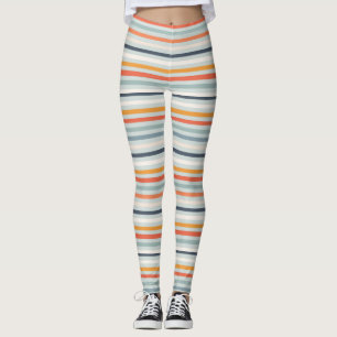 Niedliches Orange Blue Spring Rainbow Clouds Muste Leggings