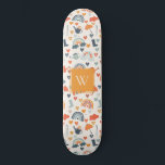 Niedliches Orange Blue Spring Rainbow Clouds Muste Skateboard<br><div class="desc">Wenn Sie weitere Anpassungen benötigen,  schreiben Sie mir bitte an yellowfebstudio@gmail.com.</div>
