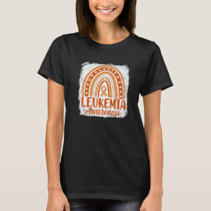 Niedliches Orange Ribbon Regenbogen Bleiche Leukäm T-Shirt