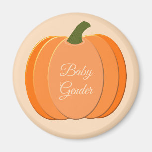 Niedliches Orangengeschlecht - Neutraler Pumpkin Magnet