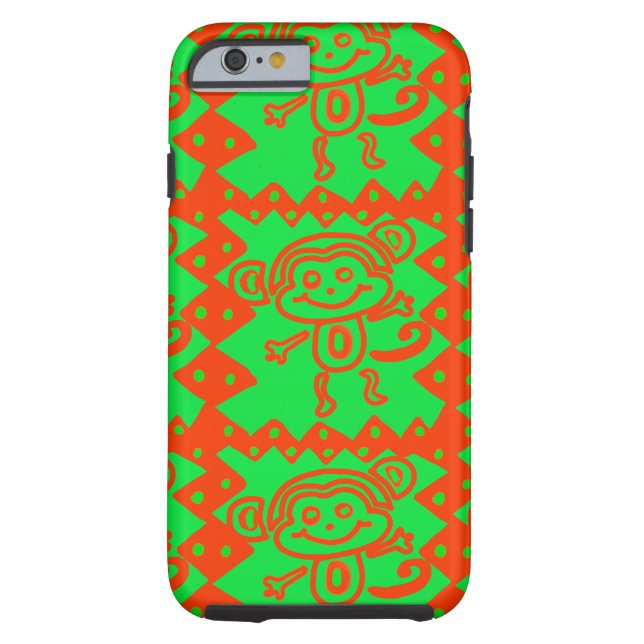 Niedliches Orangentiermuster des Affen Case-Mate iPhone Hülle (Rückseite)