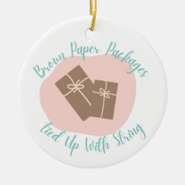 Niedliches Ornament mit Brown Paper Packages
