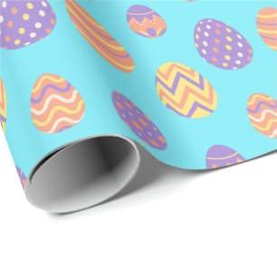 Niedliches Ostereier Muster farbenfrohe Frühlings Geschenkpapier