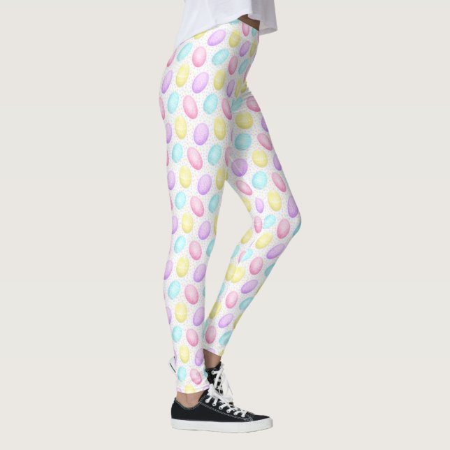 Niedliches Ostereier-Muster Leggings (Rechts)