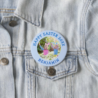 Niedliches OsterFoto mit dem Namen Blau Button