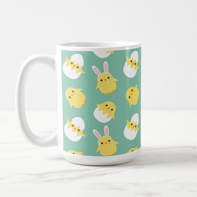 Niedliches Osterhähnchen Kaffeetasse (Links)