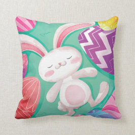 Niedliches OsterhaseWatercolor| Throw-Kissen Kissen