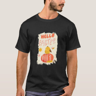 Niedliches Osterhühnchen mit Ostereier Hallo Oster T-Shirt