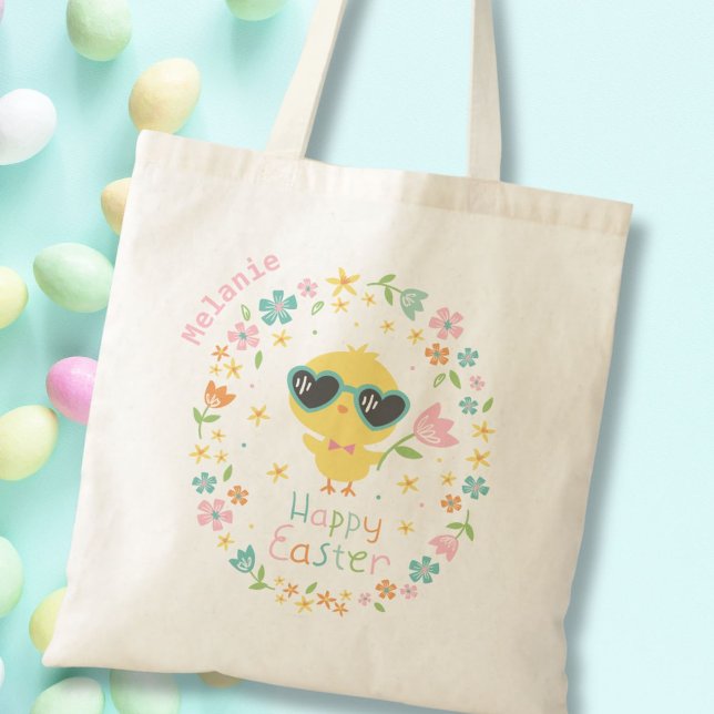 Niedliches Osterkichel mit Blume Tragetasche (Von Creator hochgeladen)