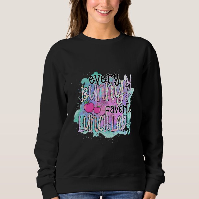 Niedliches Osterkleid jeden Bunnys Lieblingsessen  Sweatshirt (Vorderseite)