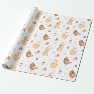 Niedliches Ostermuster-Papier Geschenkpapier