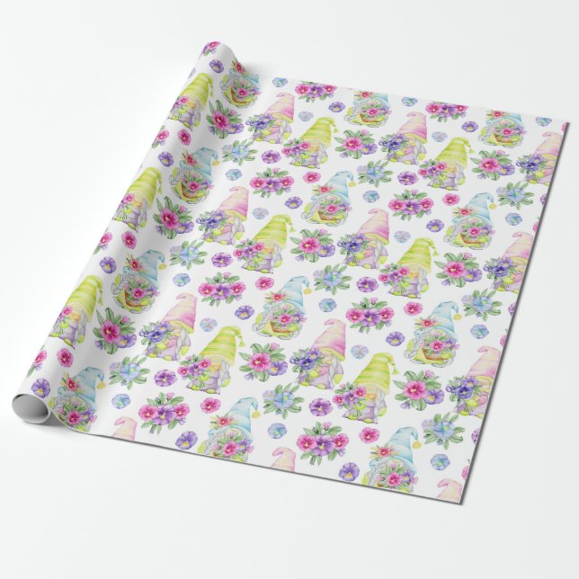Niedliches Ostermuster-Papier Geschenkpapier (Ungerollt)