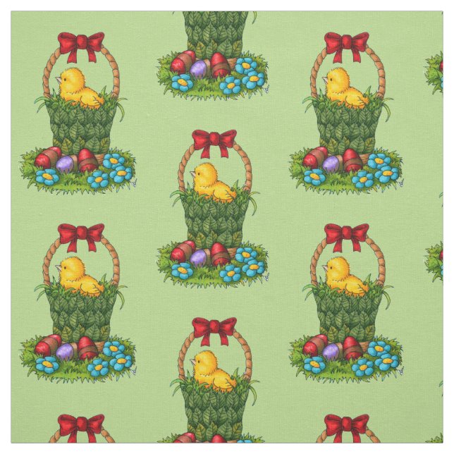 Niedliches Ostern-Huhn Stoff (Muster)