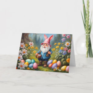 Niedliches Osterreich im Frühjahrsgarten Feiertagskarte