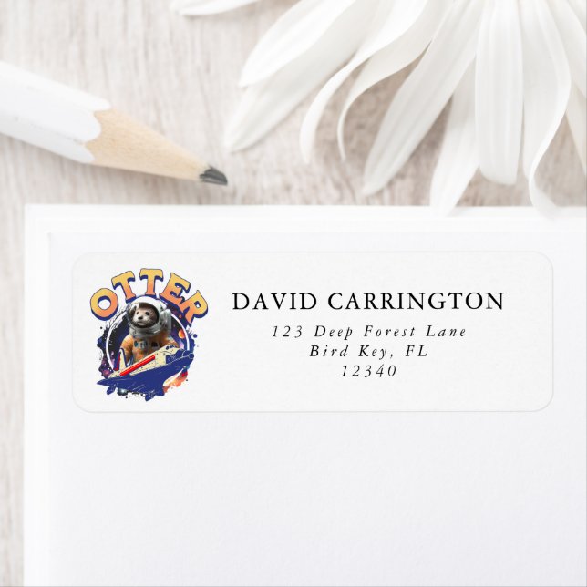 Niedliches Otter Astronauten-Raumfährenkasten (Insitu)